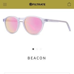 Filtrate Beacon Pink mirrored shades NEW